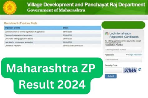 Maharashtra ZP Result 2024 Date, Zila Parishad Cut Off Marks, .